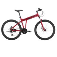 Велосипед 26" Stark'21 Cobra 26,2D рама 20" красный/серый
